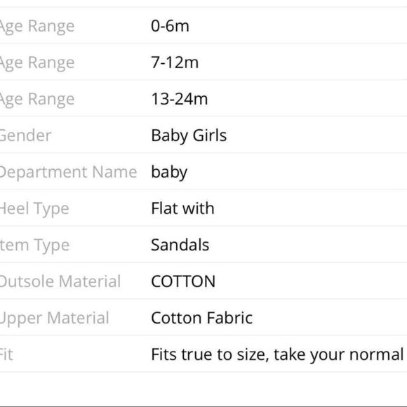 New Baby infant girl sandals crib shoe size 2, 7-12 months - Picture 2 of 2